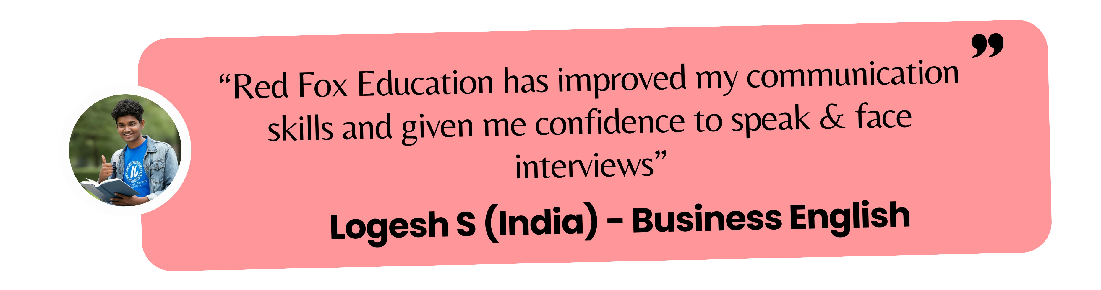 Logesh - Customer feedback